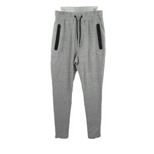 ZANEROBE Activewear Sweatpants Men 30 Gray Drawstring Athleisure Zip Pockets